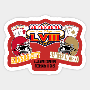 Super Bowl LVIII (Red) Sticker